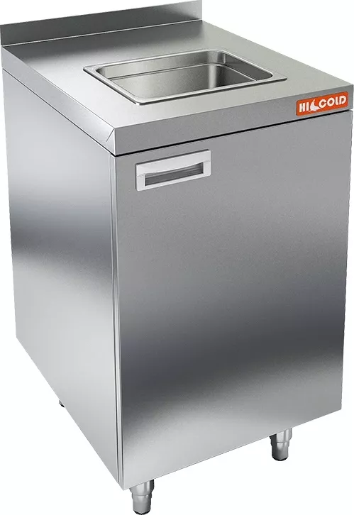 Стол закрытый с мойкой, с бортом HICOLD НБМСЗМ-4/7Б