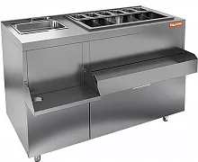 Барная станция HICOLD НБМКС-12/6ПК без борта, 2 ящика