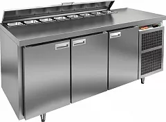 Стол холодильный для салатов HICOLD SL2-111GN 1/6 O с крышкой, без борта